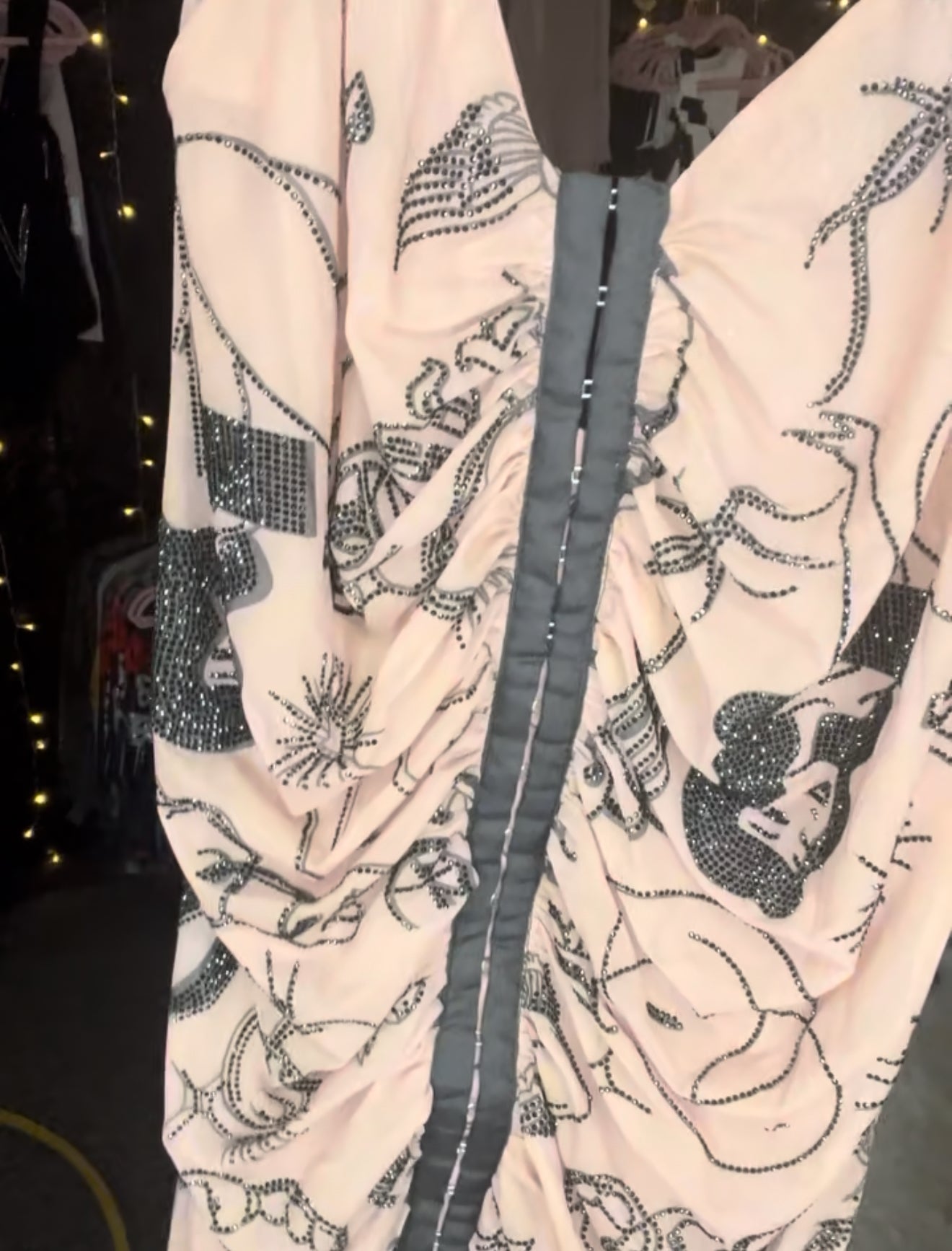 Magical Cartoon Printed Sheer Dress