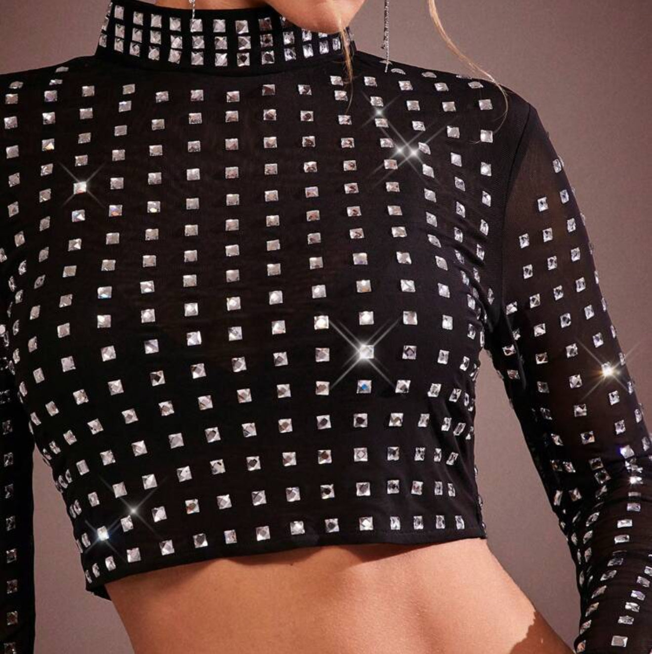 Brianna Going Out Rhinestone Top