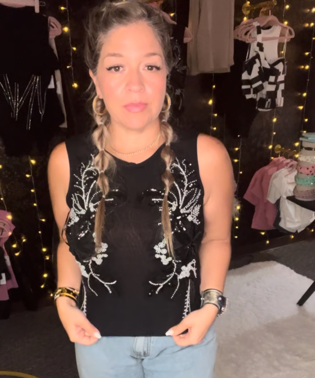 Lora Pretty Sleeveless Top