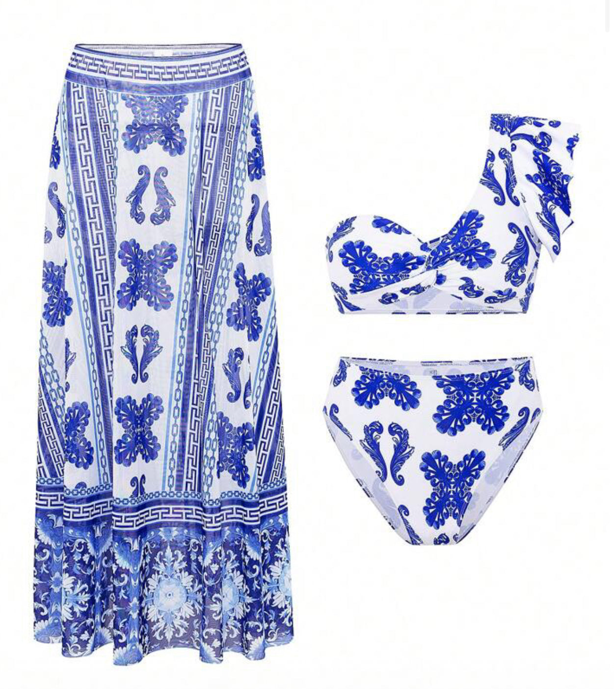 Greek Goddess 3-Piece Swim Set