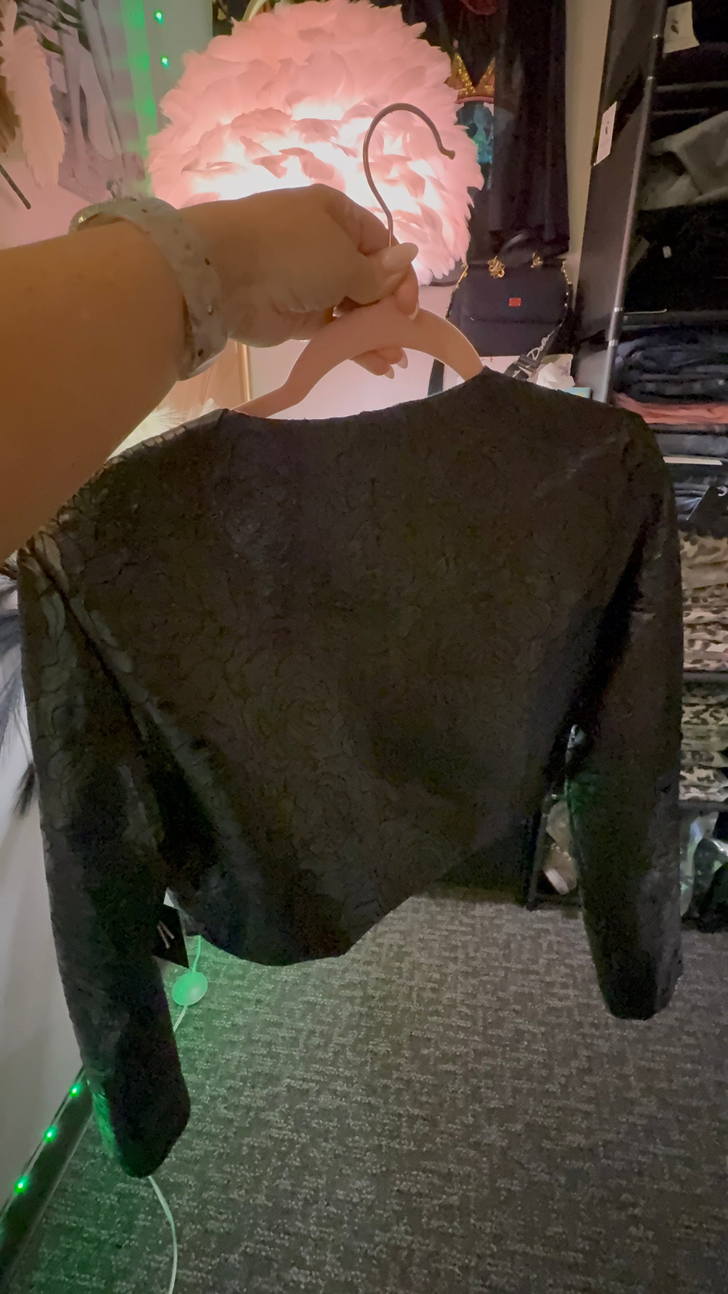 Black Rose Crop Jacket