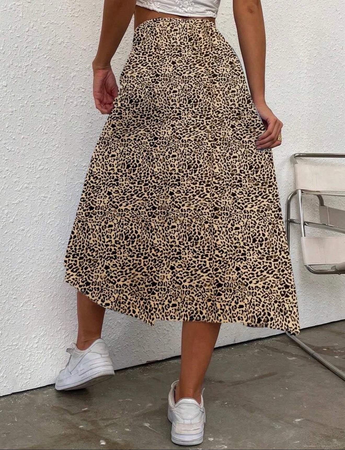 Vany Animal Print Long Skirt