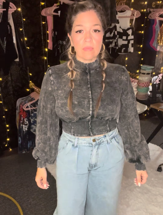 Eva Sweatshirt Crop Top