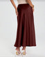Rebecca Silk Like Long Skirt