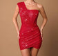 Fusion Red Mini Dress