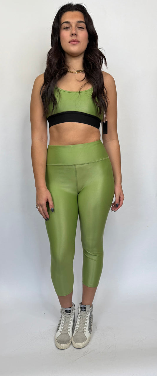 Lex Lime Gloss Capri Legging