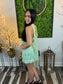 Sweet Pistachio Ruffle Mini Dress