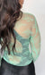 Aqua Lace Long Sleeve Top