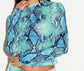 Wild Snake Mesh Sheer Top