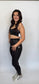 Artsy Black Liquid Sports Top