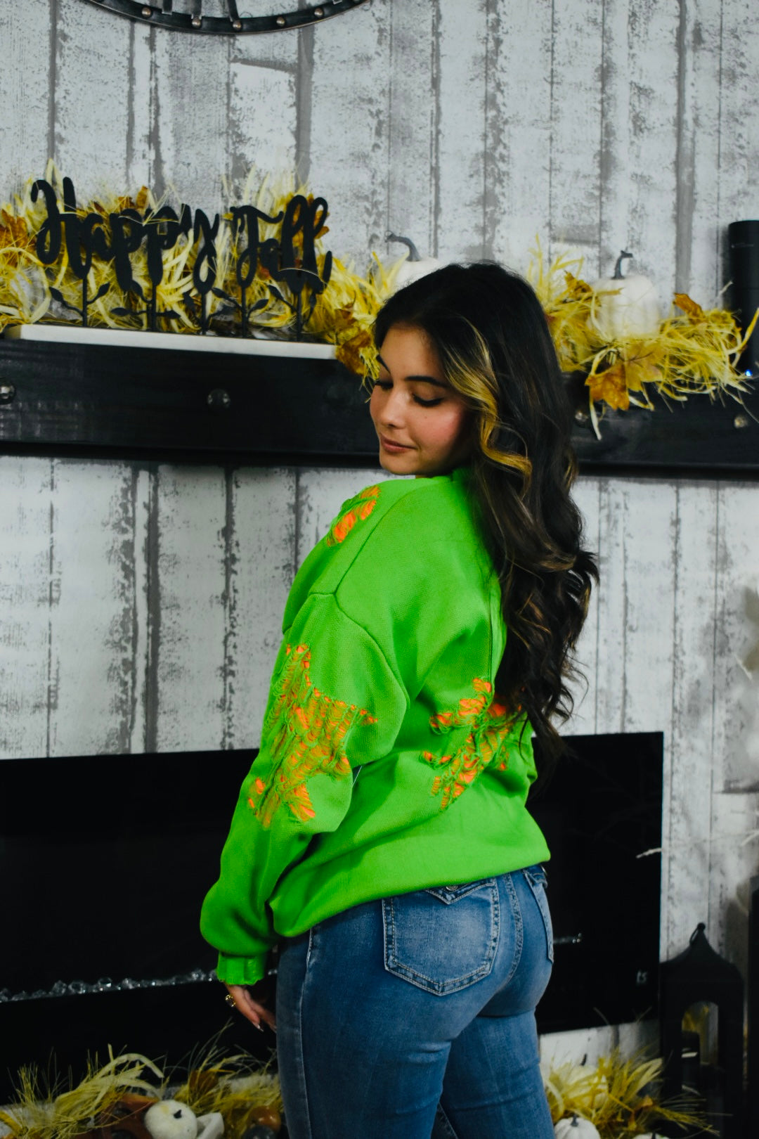 I See You Distressed Sweater