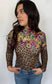 Jewels Leopard Long Sleeve Bodysuit