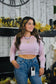 Pink Heaven Crop Sweater