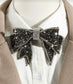 Rhinestone Bow Tie Brooch