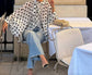 Flow White Polka-dot Blouse