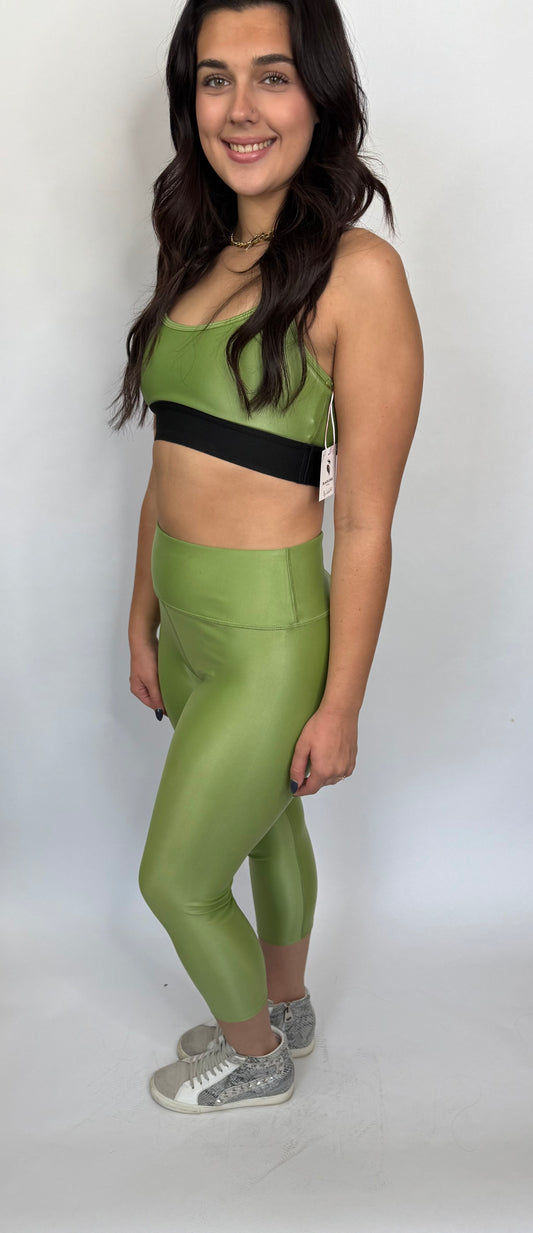 Lex Lime Gloss Capri Legging