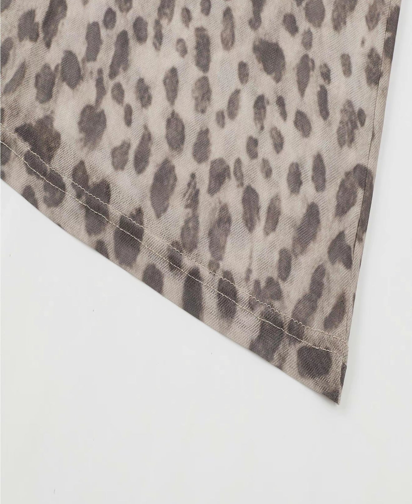 Caramel Animal Print Midi Skirt