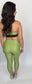 Lex Lime Gloss Capri Legging