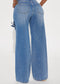 Flor Denim Accent Baggy Jeans