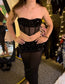 Black Sensation Party Top & Skirt Set