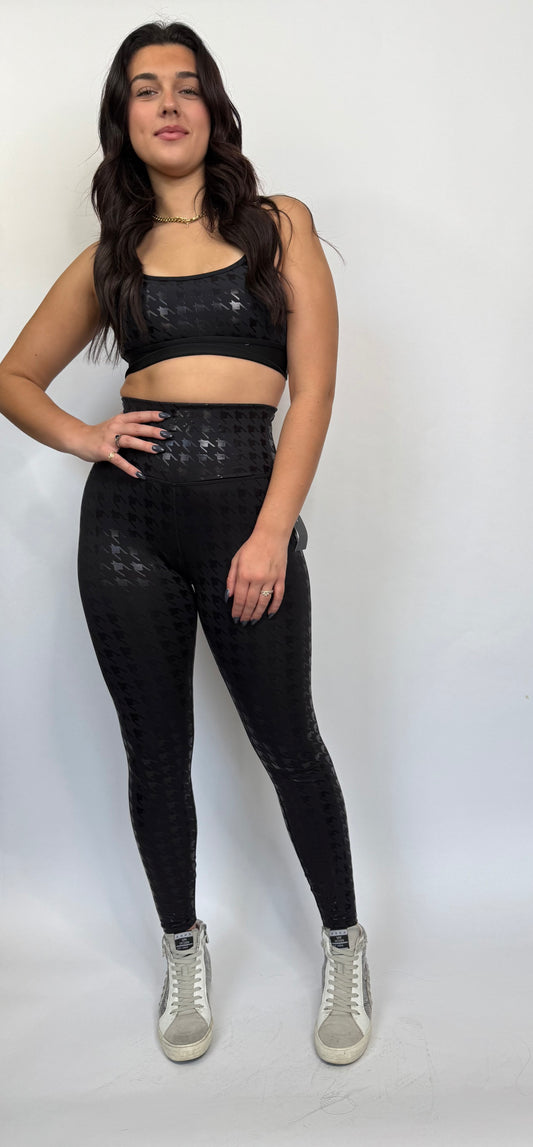 Artsy Black Liquid Sports Top