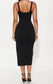 Baha Black Midi Dress