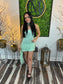 Sweet Pistachio Ruffle Mini Dress