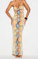 Cobra Goddess Bodycon Long Dress