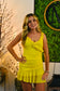 Noelia Sheer Ruffle Mini Dress