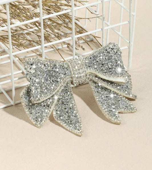 Rhinestone Bow Tie Brooch