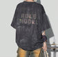 Role Model Rhinestone Washed Oversized T-Shirt