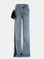 Ribbon Wide Leg Jeans