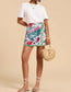 Tropical Style Tie Wrap Skirt