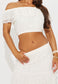 Margie Off-Shoulder Crop Top & Maxi Skirt