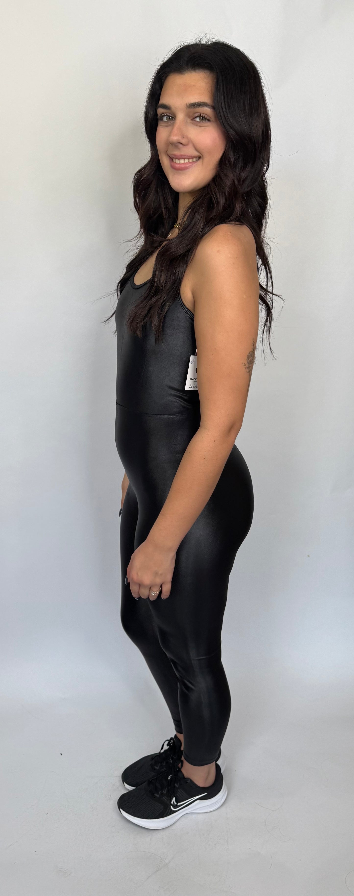 Vex Gloss Black Jumpsuit