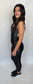 Vex Gloss Black Jumpsuit