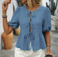 Lizbett Front Tie Blouse