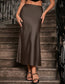 Rebecca Silk Like Long Skirt