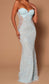 Blue Sugar Cane Flower Sequin Dress