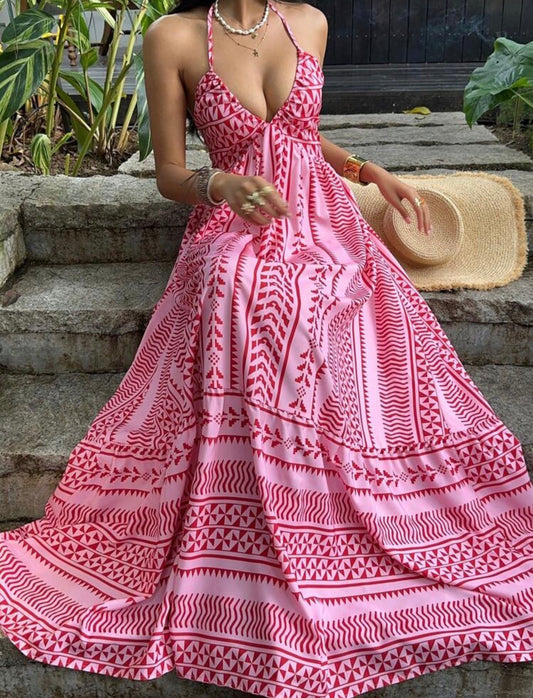 Cherry Long Maxi Dress