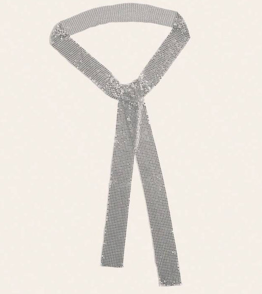 Sparkling Scarf Necklace