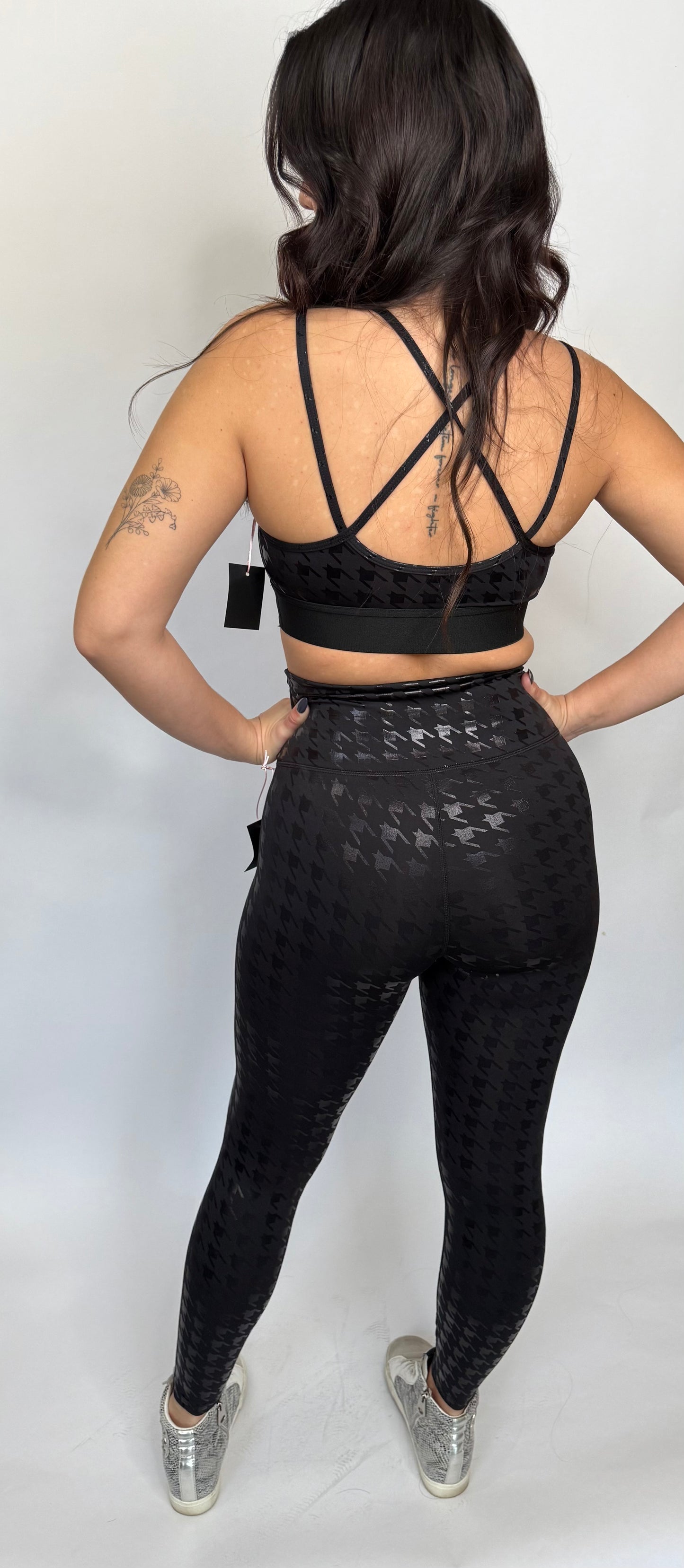 Artsy Black Liquid Sports Top