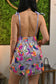 Impress Me Flower Sequin Mini Dress