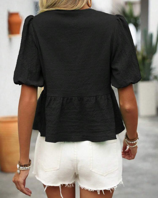 Lizbett Front Tie Blouse