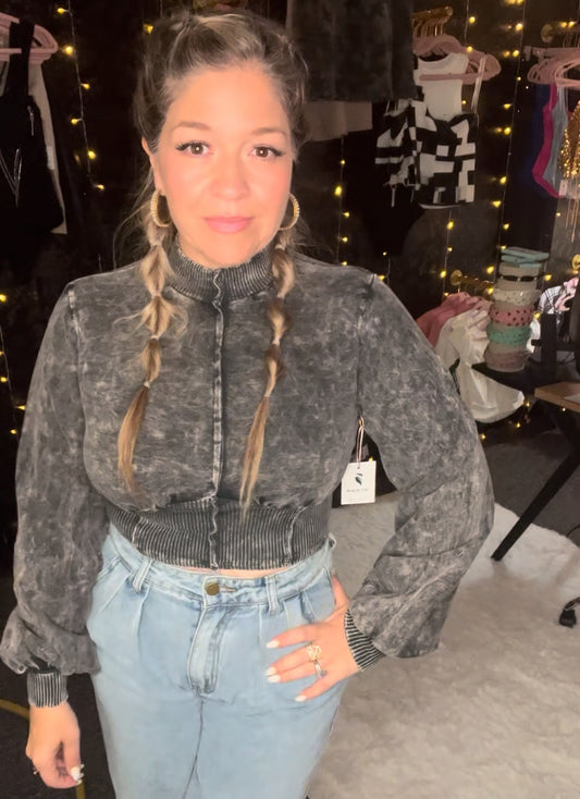 Eva Sweatshirt Crop Top