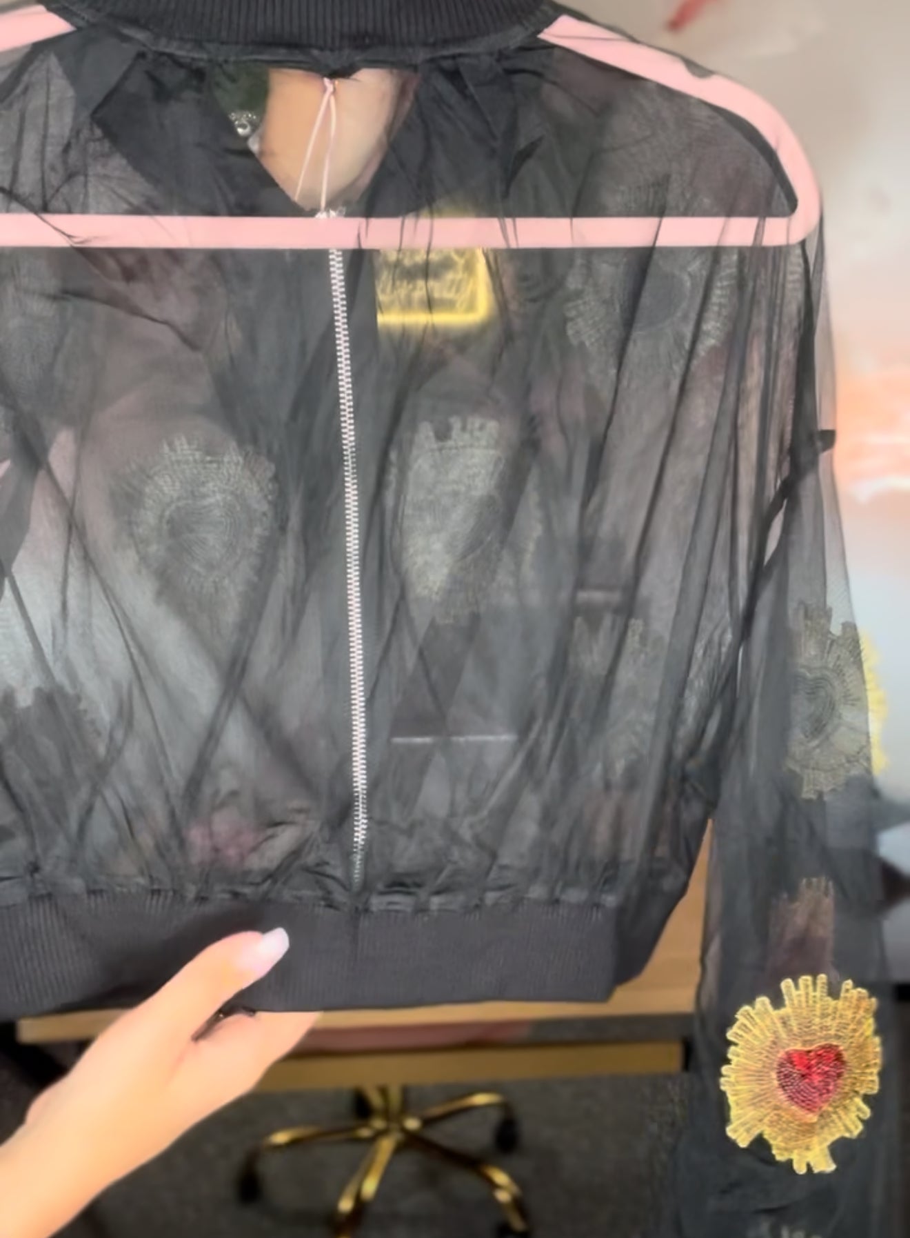 Sacred Hearted Sheer Jacket