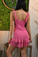 Noelia Sheer Ruffle Mini Dress
