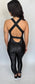Vex Gloss Black Jumpsuit