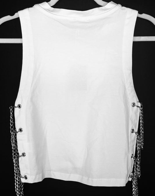 All Chain White Tank