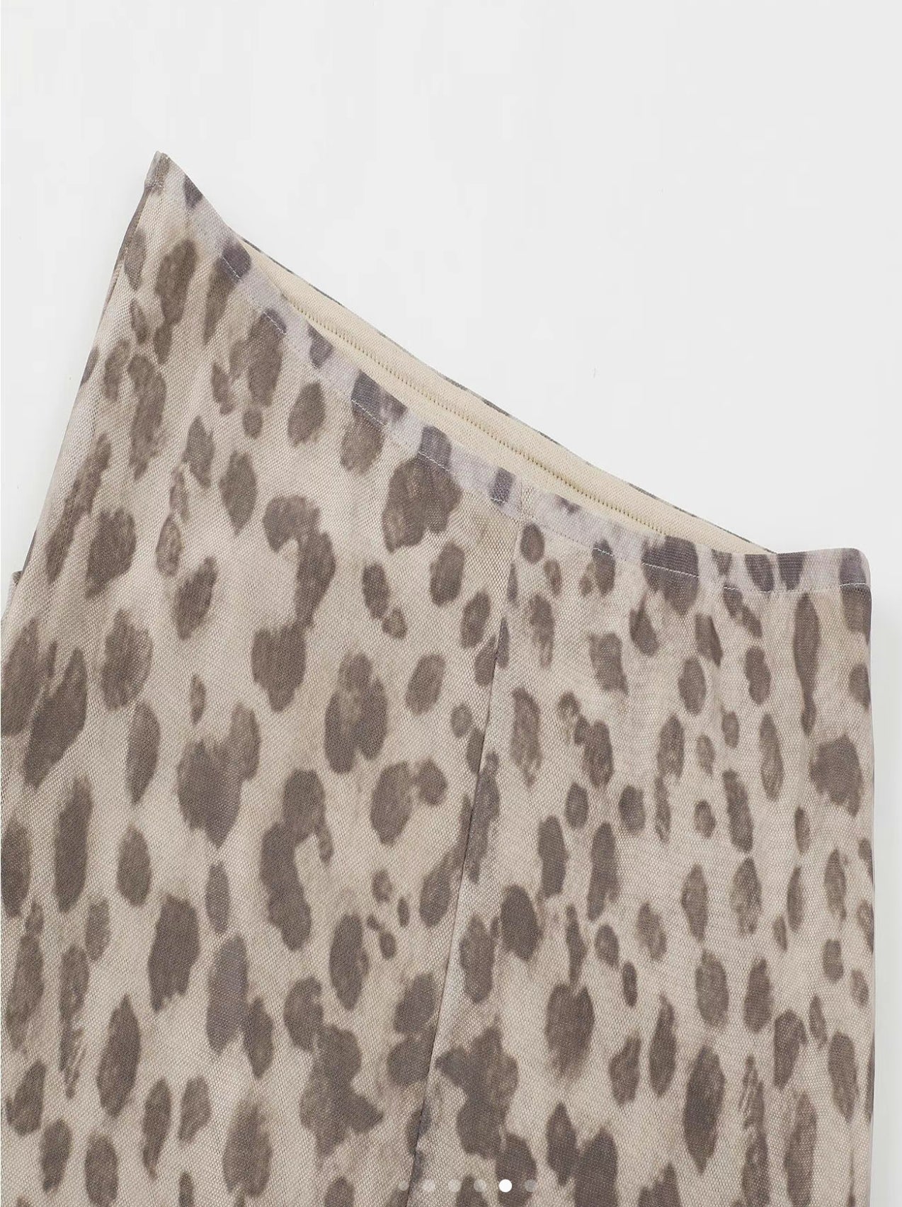Caramel Animal Print Midi Skirt